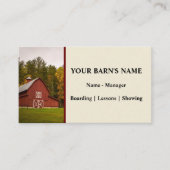 Paardenboarding Barn - Equestrisch Visitekaartje (Voorkant)