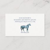 Paardenboarding en rijlessen visitekaartje (Achterkant)