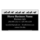 Paardenboarding stables Riding Lessons Bu Magnetisch Visitekaartje (Voorkant)
