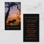 PaardenboardVisitekaartjes Visitekaartje (Voorkant / Achterkant)