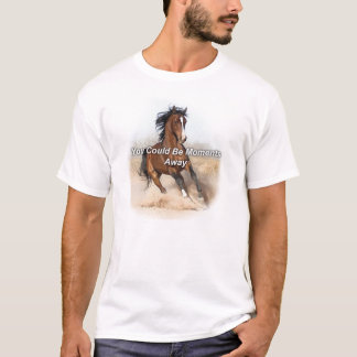Paardenboeken - je kunt momenten weg zijn t-shirt