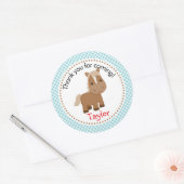 Paardenboerderij Dieren Sticker (Barnyard, blauw) (Envelop)