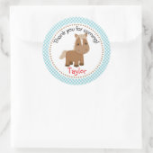 Paardenboerderij Dieren Sticker (Barnyard, blauw) (Tas)