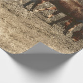 PaardenBoerderij Land Rustisch Western Cadeaupapier (Hoek)