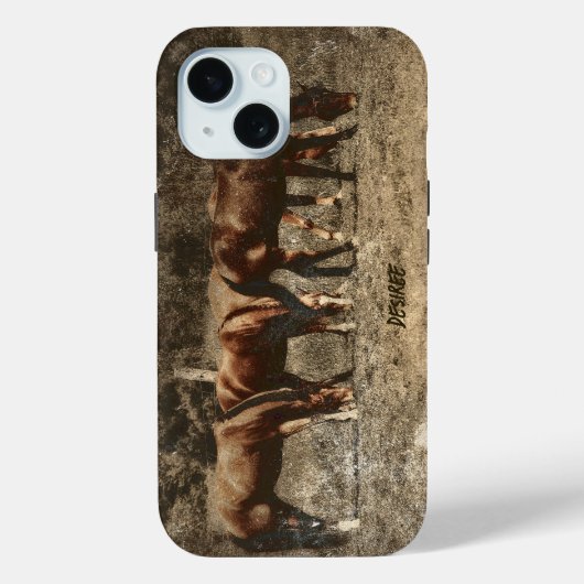 PaardenBoerderij Land Rustisch Western Case-Mate iPhone Case (Achterkant)