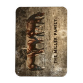 PaardenBoerderij Land Rustisch Western Magneet (Verticaal)