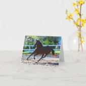 Paardenbriefje/wenskaart 5 kaart (Gele Bloem)