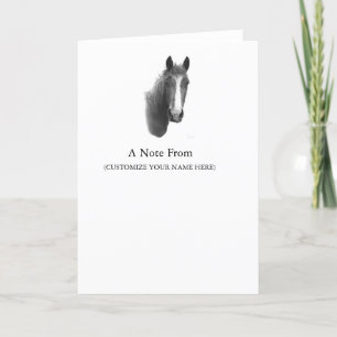 Paardenbriefkaarten Notitiekaartje