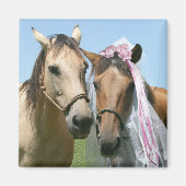 Paardenbruid en paardenbruin magneet (Voorkant)