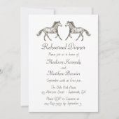 Paardenbruin land Western repetitief diner Kaart (Voorkant)