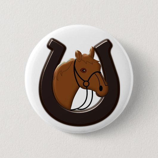 PaardenButton Ronde Button 5,7 Cm (Voorkant)