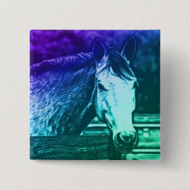 PaardenButton Vierkante Button 5,1 Cm