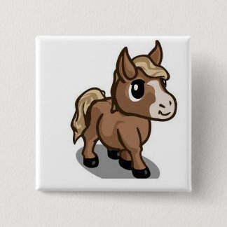 PaardenButton Vierkante Button 5,1 Cm