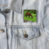 PaardenButton Vierkante Button 5,1 Cm (In situ)