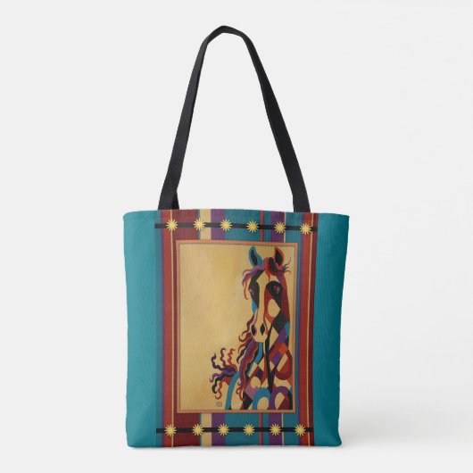 PaardenCanvas tas hedendaags (Achterkant)