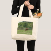 PaardenCanvas tas met geschrift (Voorkant (product))