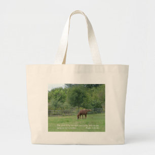 PaardenCanvas tas met geschrift