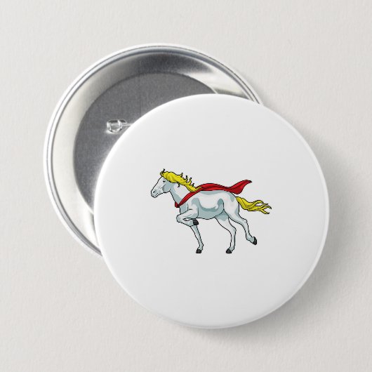 Paardencape Ronde Button 7,6 Cm (Voorkant /achterkant)