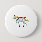 Paardencape Ronde Button 7,6 Cm (Voorkant)