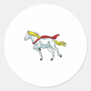 Paardencape Ronde Sticker