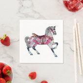 Paardencarrousel Papier Servet (Insitu)