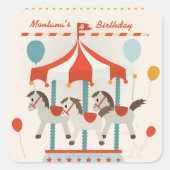 Paardencarrousel Stickers (Voorkant)