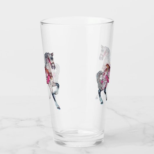Paardencarrouselbekerglas Glas (Rechts)
