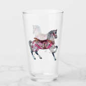 Paardencarrouselbekerglas Glas (Voorkant)