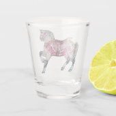 Paardencarrouselglas Shot Glas (Achterkant)