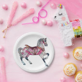 Paardencarrouselpapier Bord (Feest)