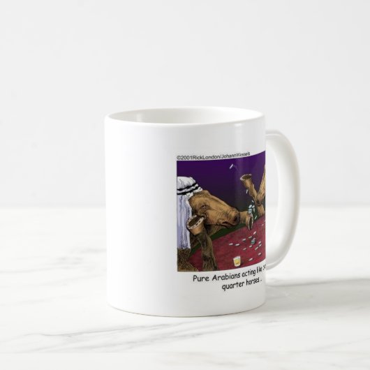 PaardenCartoon geeft T - shirts en verzamelobjecte Koffiemok (Voorkant rechts)