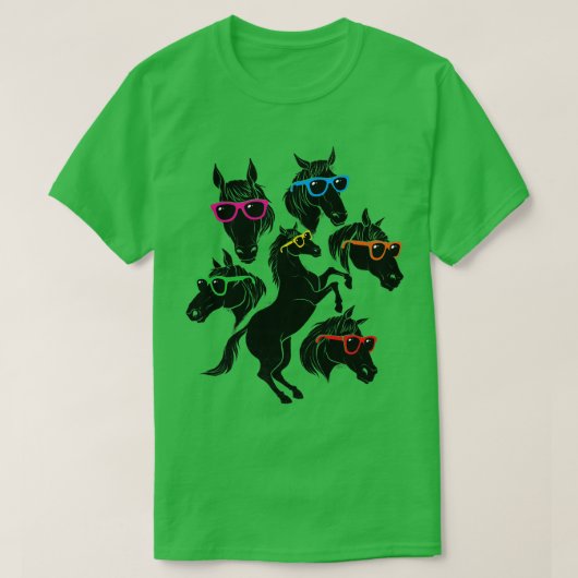 Paardencontouren T-shirt (Design voorkant)