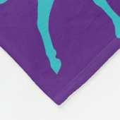 Paardendededeken met een persoonlijke naam. fleece deken (Hoek)