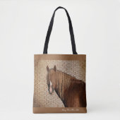 Paardendeken Canvas tas (Voorkant)