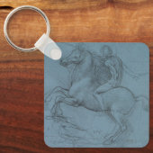 Paardendenkmal (studie) van Leonardo da Vinci Sleutelhanger (Voorkant)
