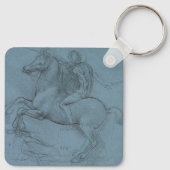 Paardendenkmal (studie) van Leonardo da Vinci Sleutelhanger (Achterkant)