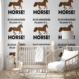 Paardendier Schattige Funny Horse Behang
