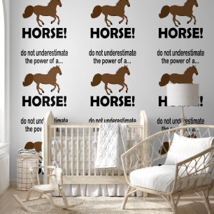 Paardendier Schattige Funny Horse Behang