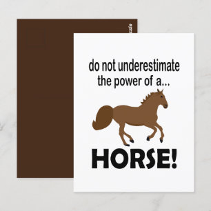 Paardendier Schattige Funny Horse Briefkaart