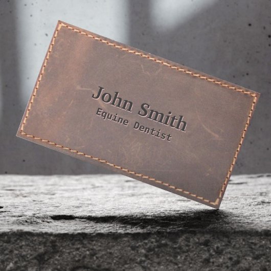Paardendoppervlakte zeegleder visitekaartje