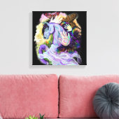 Paardendroomcanvas afdrukken (Insitu (Woonkamer))