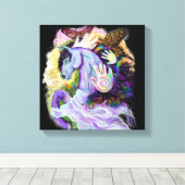 Paardendroomcanvas afdrukken (Insitu (Houten vloer))