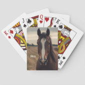 Paardeneigenaar Foto speelkaarten Stocking Stuffer (Achterkant)