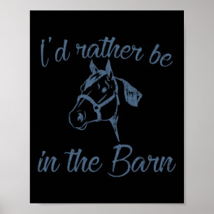 Paardeneigenaar Ik ben liever in de RN Funny Eques Poster