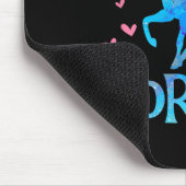 Paardeneigenaar van het meisje houdt van paardensp muismat (Hoek)