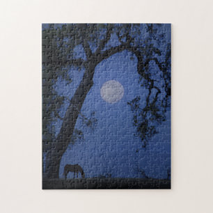 Paardeneiken en volle maan legpuzzel