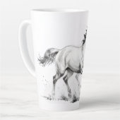 Paardenelegantie Latte Mok (Linkerhoek)