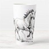 Paardenelegantie Latte Mok (Voorkant)