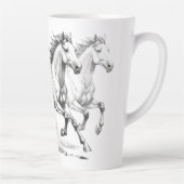 Paardenelegantie Latte Mok (Rechts)