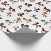 paardenfeest cadeaupapier (Hoek)